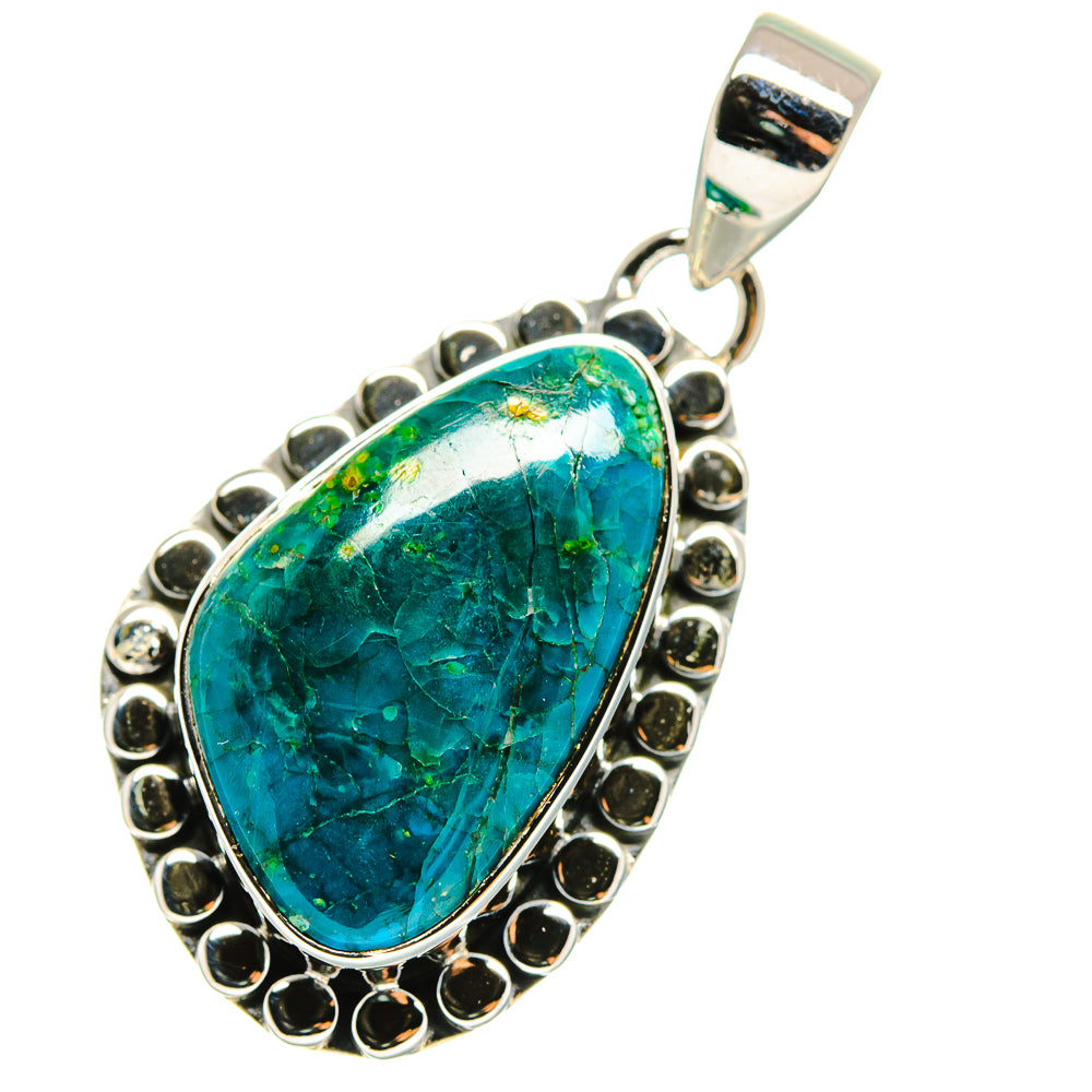 Chrysocolla Pendants handcrafted by Ana Silver Co - PD12152