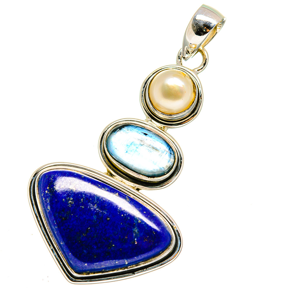 Lapis Lazuli Pendants handcrafted by Ana Silver Co - PD12158