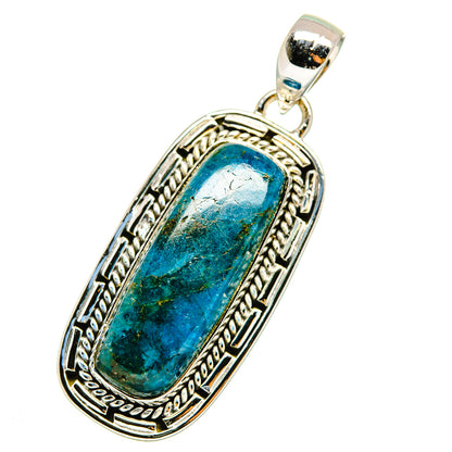 Chrysocolla Pendants handcrafted by Ana Silver Co - PD12169