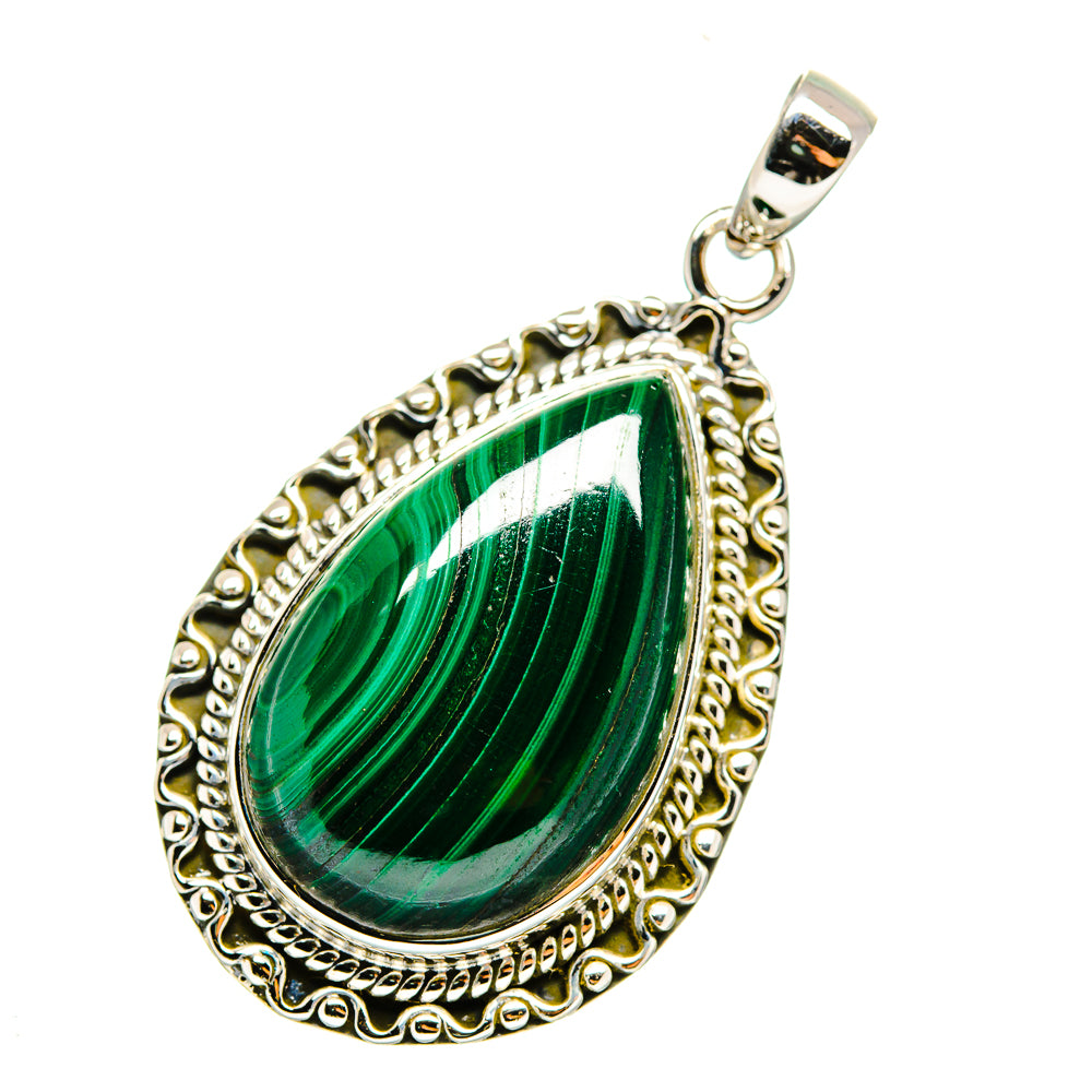 Malachite Pendants handcrafted by Ana Silver Co - PD12170