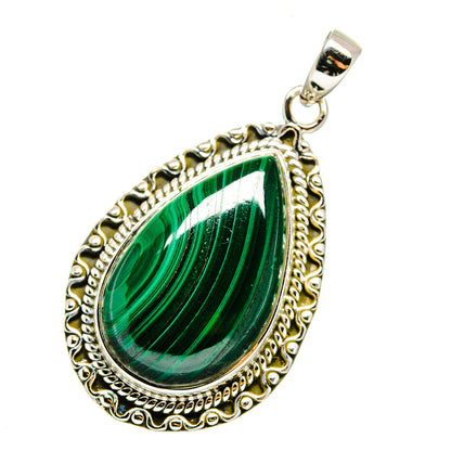 Malachite Pendants handcrafted by Ana Silver Co - PD12170