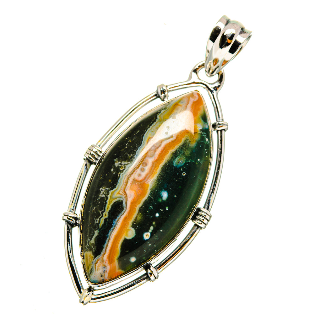 Ocean Jasper Pendants handcrafted by Ana Silver Co - PD12178
