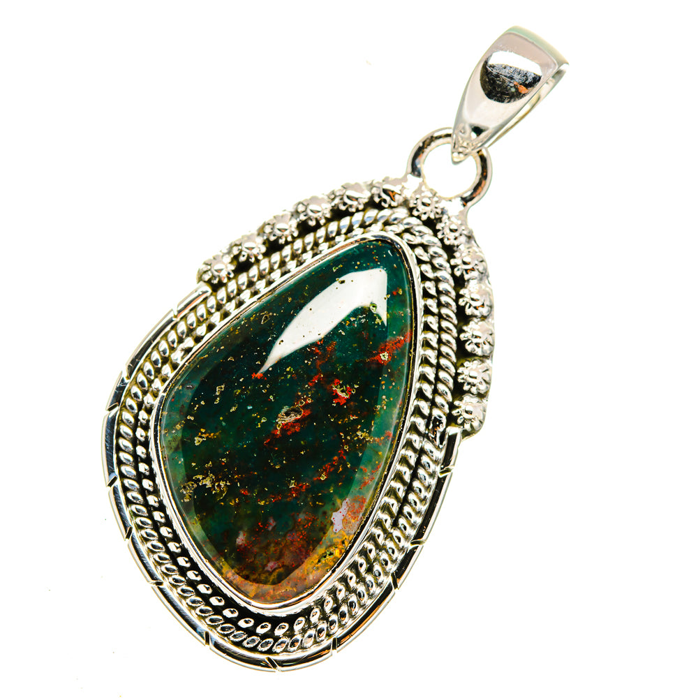 Bloodstone Pendants handcrafted by Ana Silver Co - PD12197