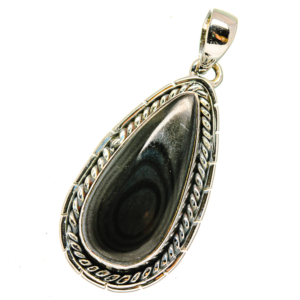 Psilomelane Pendants handcrafted by Ana Silver Co - PD12199
