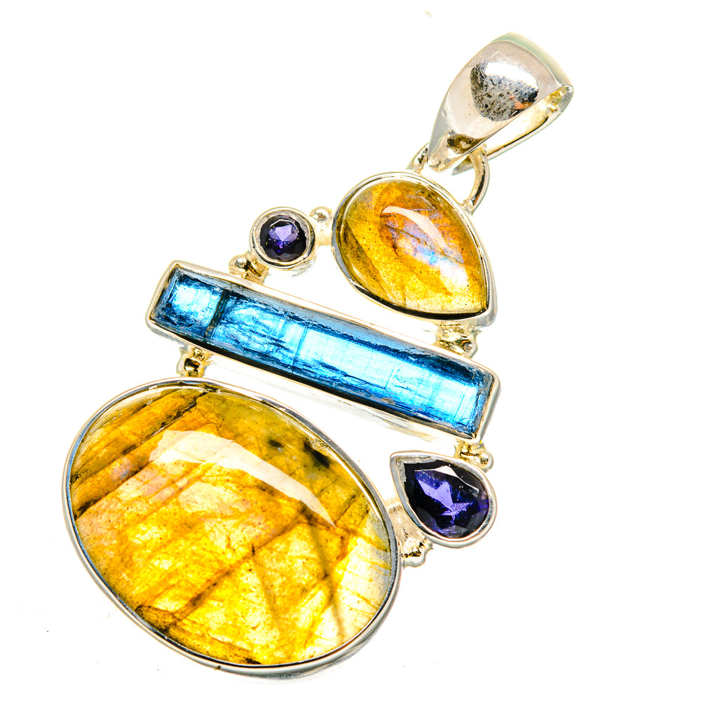 Labradorite Pendants handcrafted by Ana Silver Co - PD12220