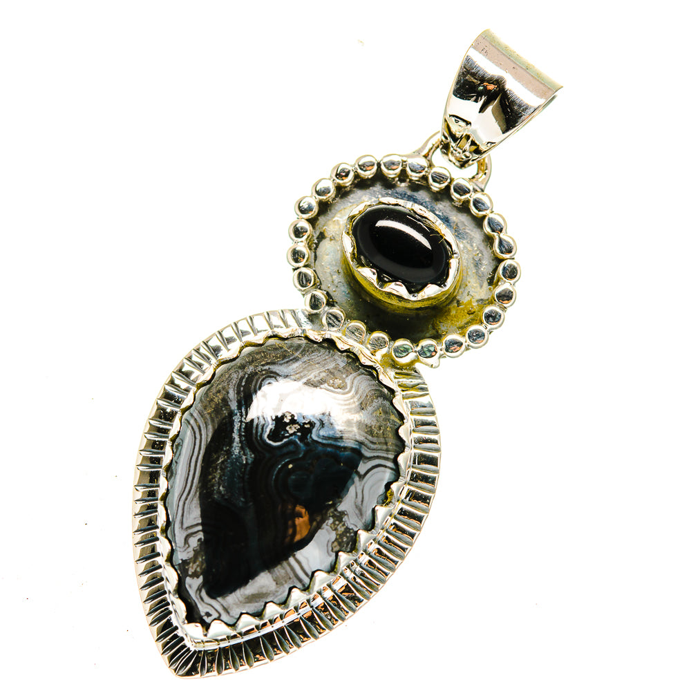 Psilomelane Pendants handcrafted by Ana Silver Co - PD12232
