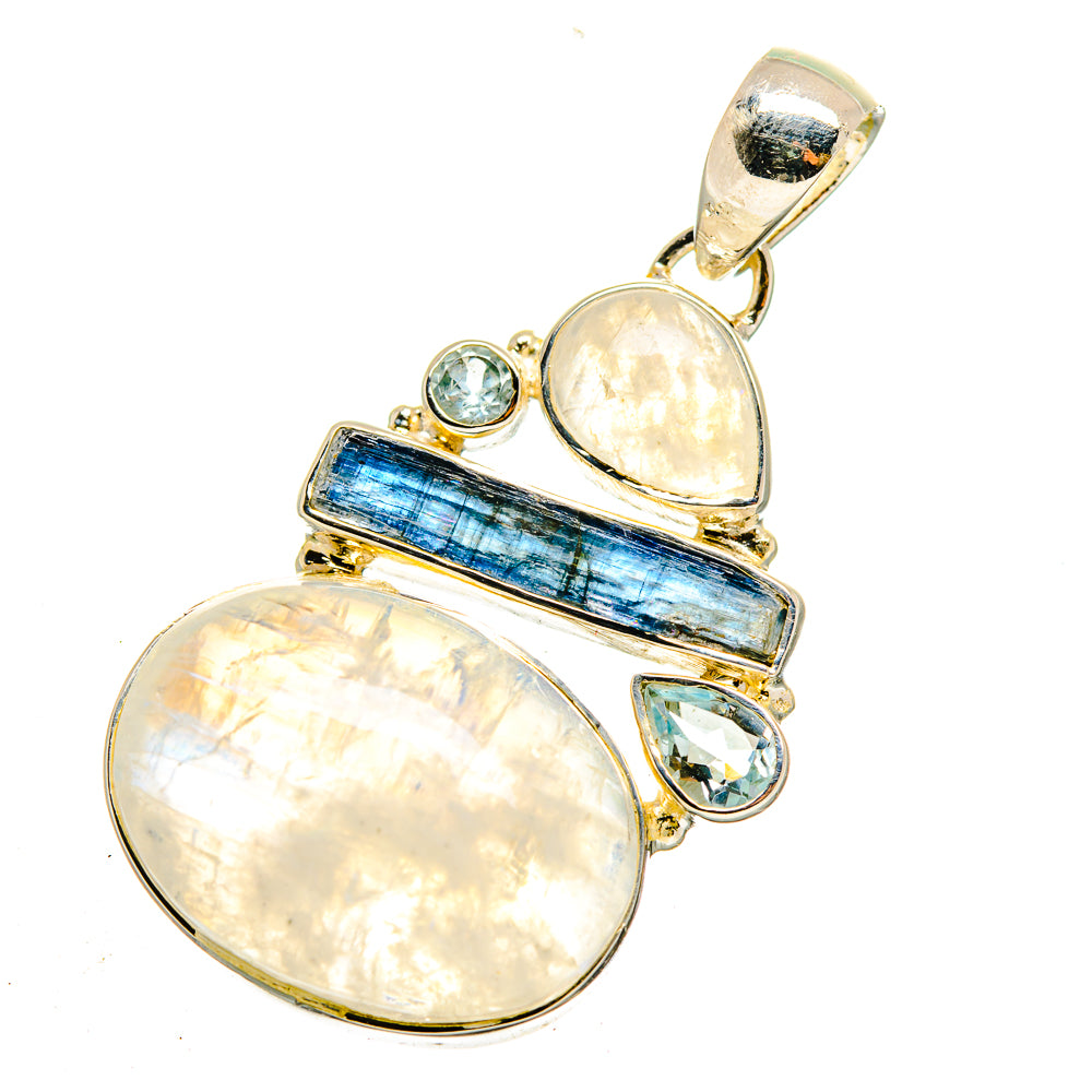 Rainbow Moonstone Pendants handcrafted by Ana Silver Co - PD12248