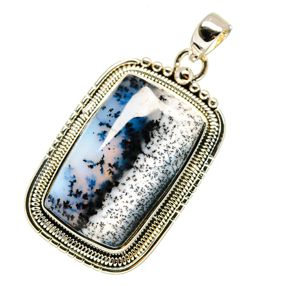 Dendritic Opal Pendants handcrafted by Ana Silver Co - PD12255