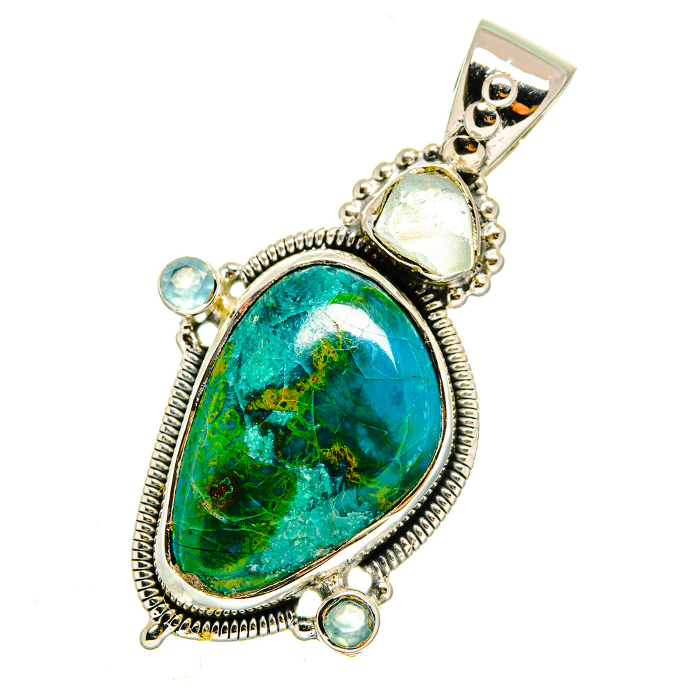 Chrysocolla Pendants handcrafted by Ana Silver Co - PD12262