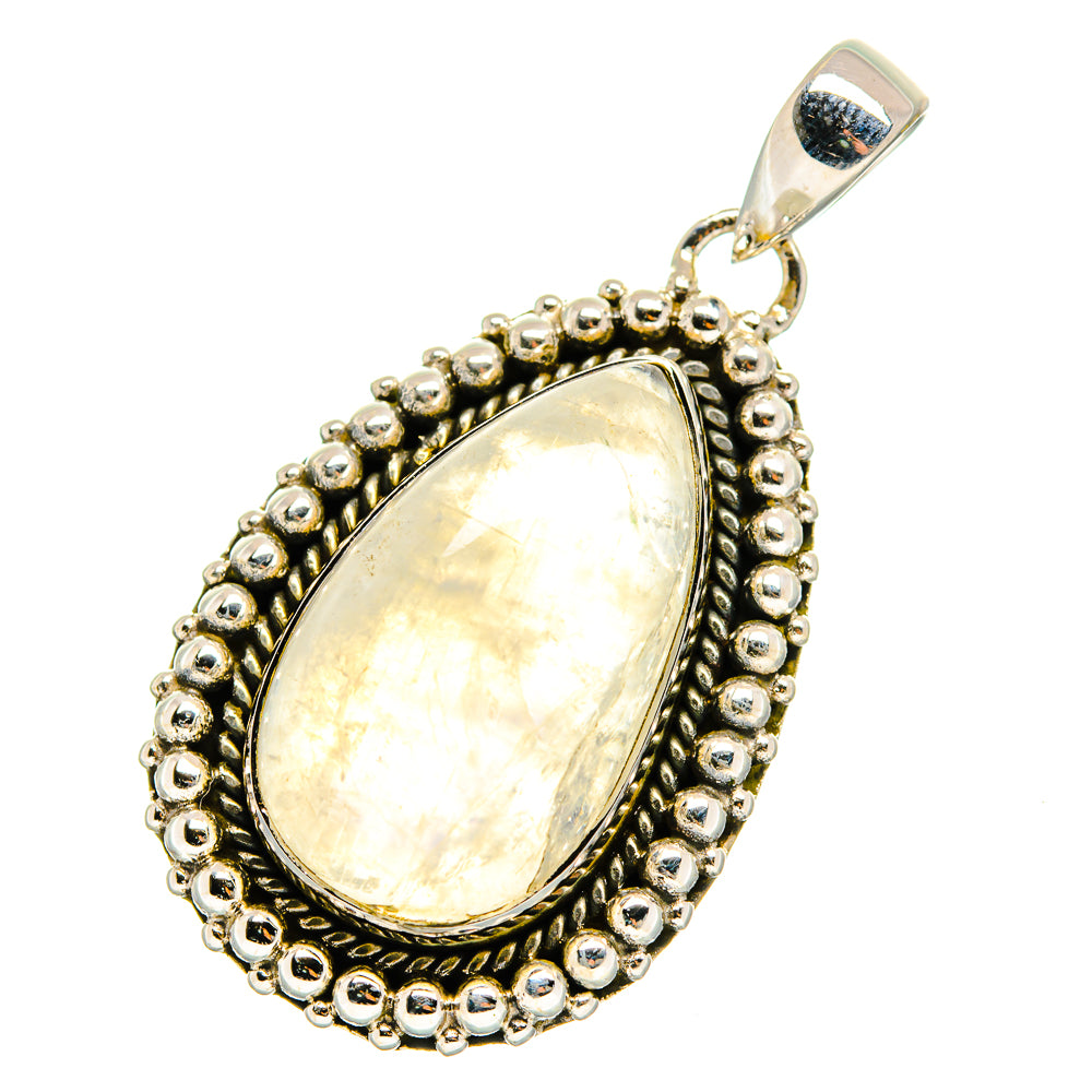 Rainbow Moonstone Pendants handcrafted by Ana Silver Co - PD12267