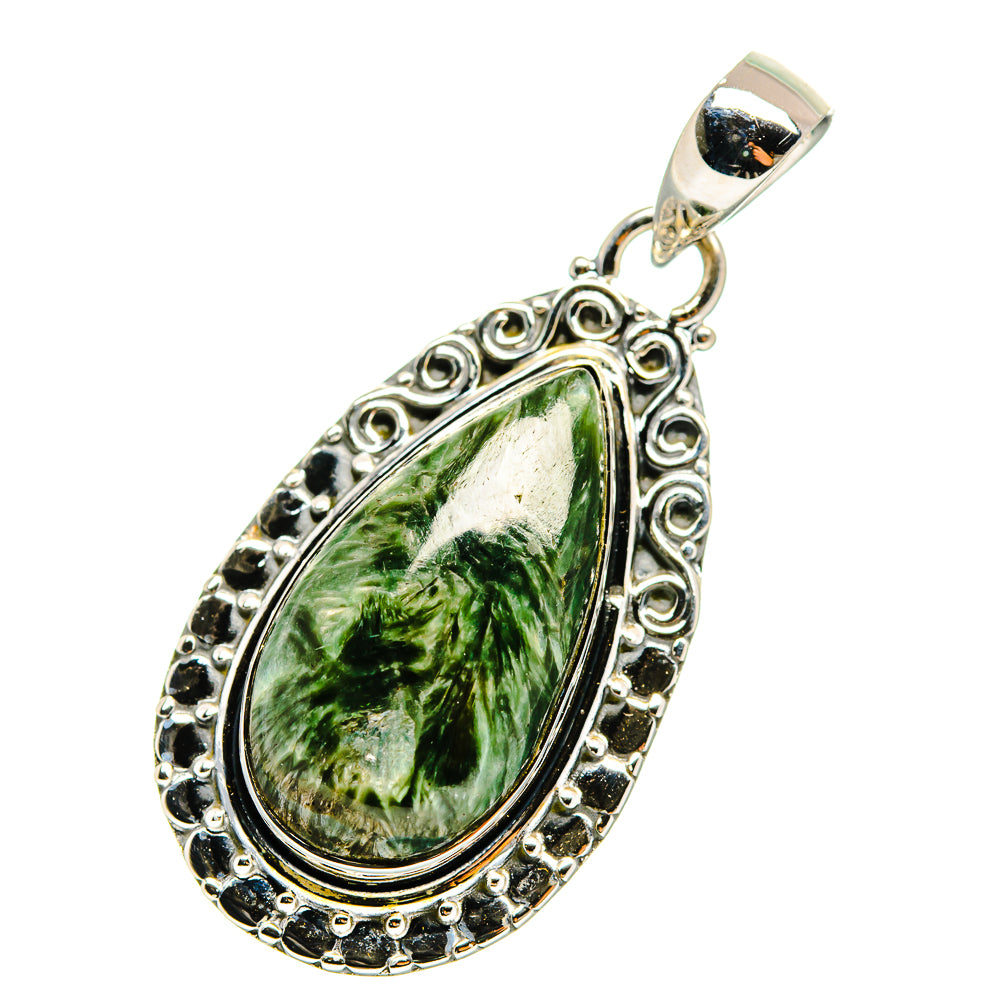 Seraphinite Pendants handcrafted by Ana Silver Co - PD12268