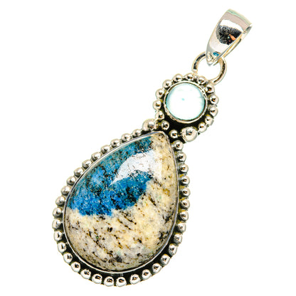 K2 Blue Azurite Pendants handcrafted by Ana Silver Co - PD12269