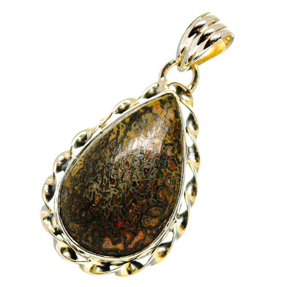 Dinosaur Bone Pendants handcrafted by Ana Silver Co - PD12281