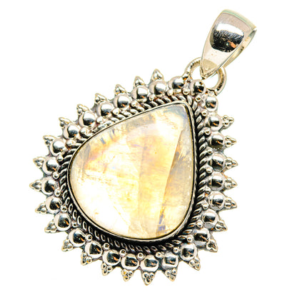 Rainbow Moonstone Pendants handcrafted by Ana Silver Co - PD12284