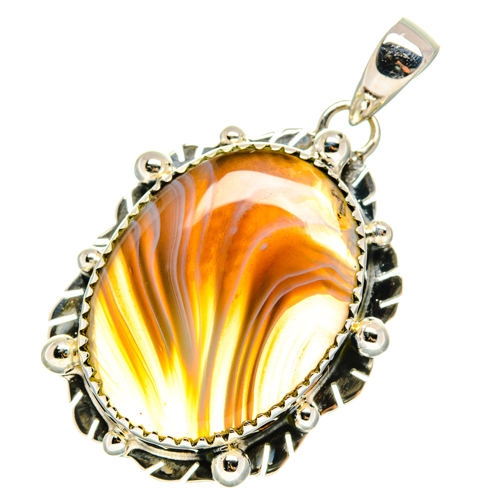 Botswana Agate Pendants handcrafted by Ana Silver Co - PD12286