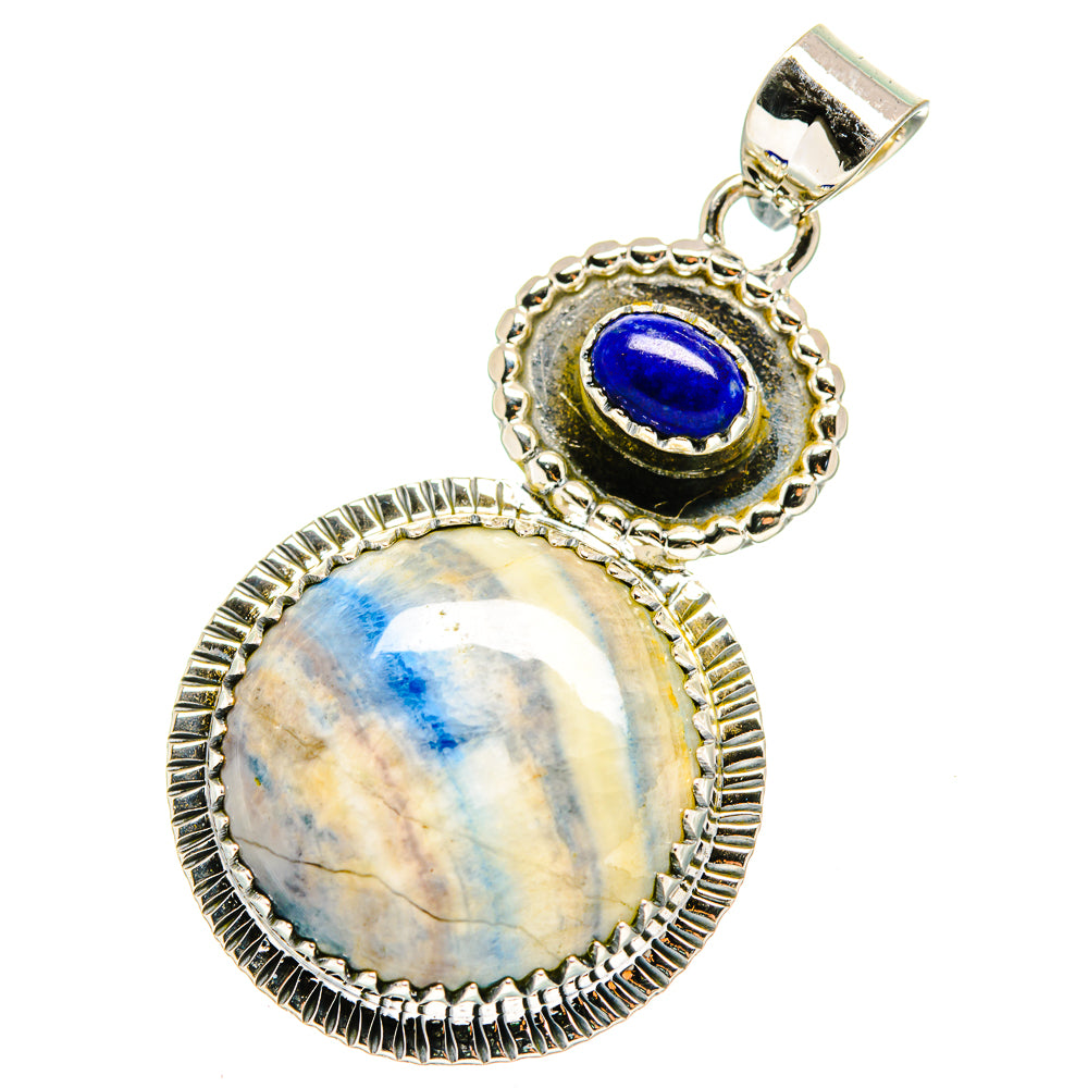 Blue Scheelite Pendants handcrafted by Ana Silver Co - PD12295