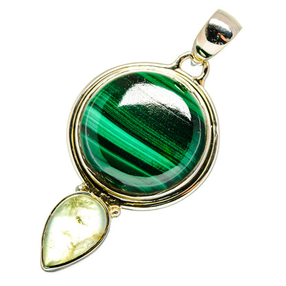 Malachite Pendants handcrafted by Ana Silver Co - PD12297