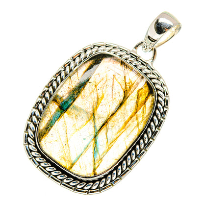 Labradorite Pendants handcrafted by Ana Silver Co - PD12300