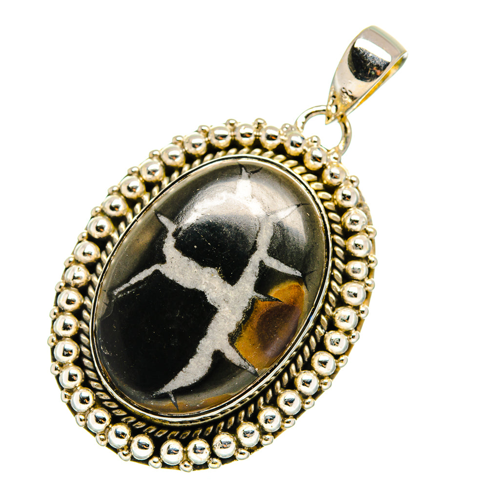 Septarian Geode Pendants handcrafted by Ana Silver Co - PD12301 - Photo 2