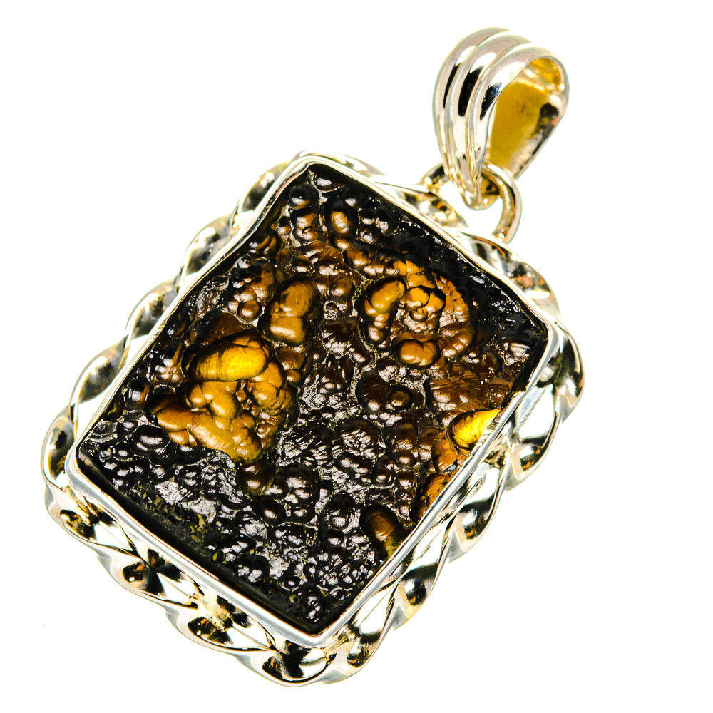 Tektite Pendants handcrafted by Ana Silver Co - PD12307