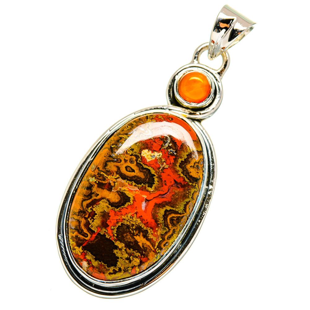 Moroccan Agate Pendants handcrafted by Ana Silver Co - PD12308