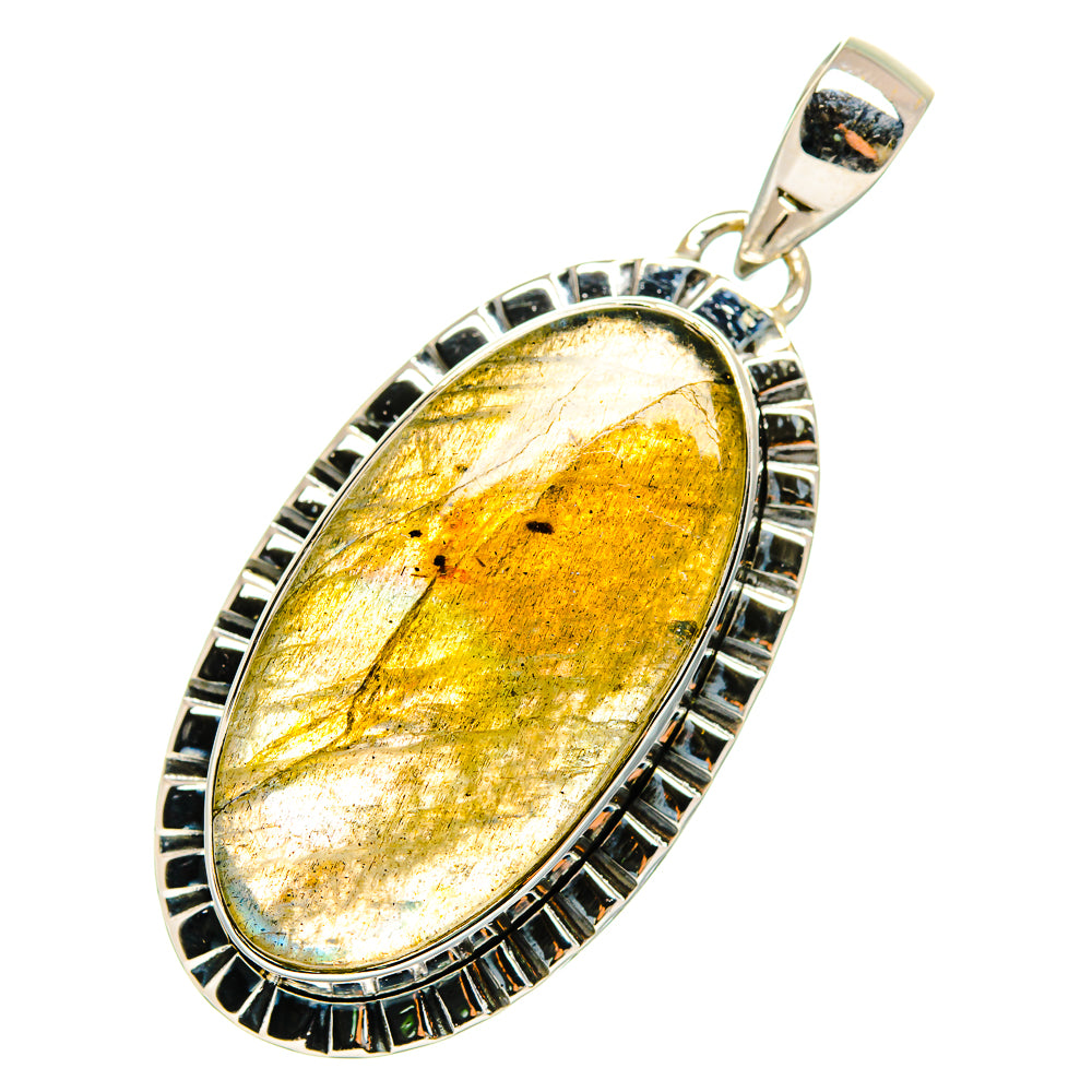 Labradorite Pendants handcrafted by Ana Silver Co - PD12312 - Photo 2