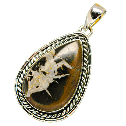 Septarian Geode Pendants handcrafted by Ana Silver Co - PD12323 - Photo 2