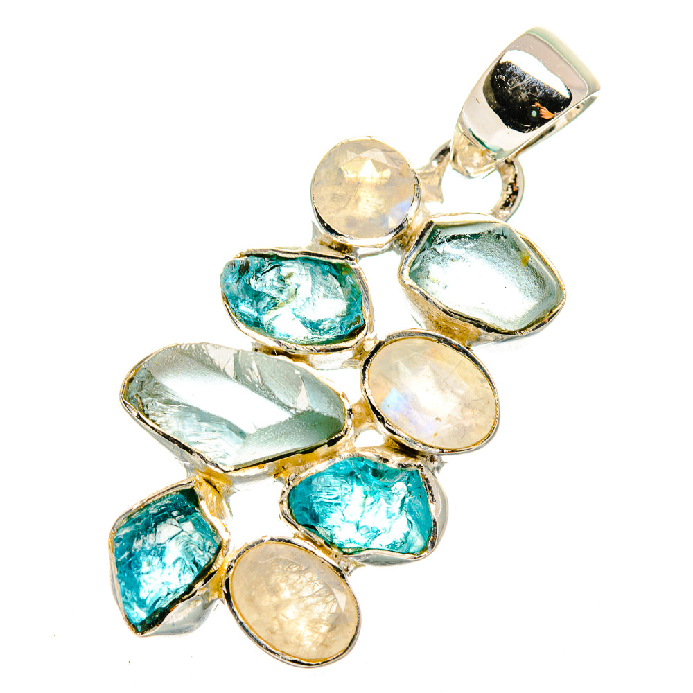 Aquamarine Pendants handcrafted by Ana Silver Co - PD12325
