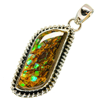 Ammolite Pendants handcrafted by Ana Silver Co - PD12333