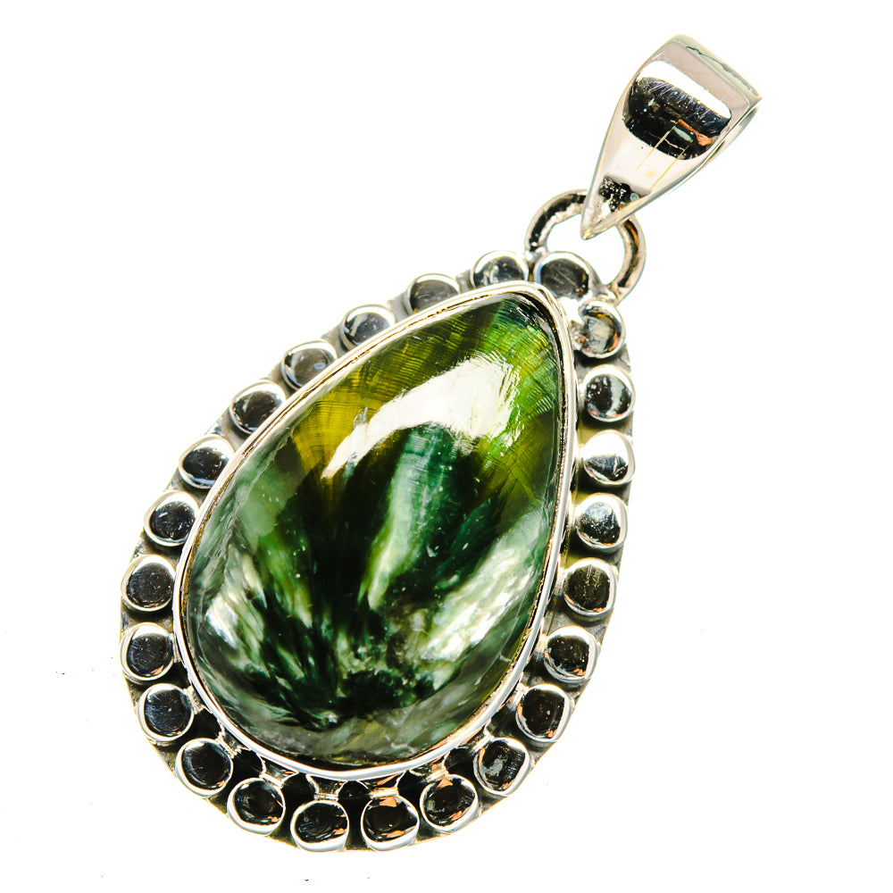 Seraphinite Pendants handcrafted by Ana Silver Co - PD12335
