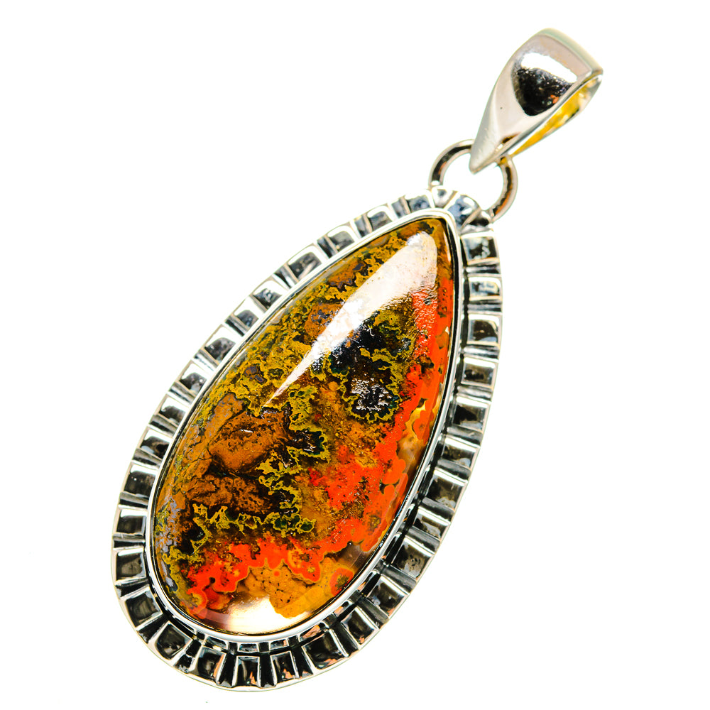 Moroccan Agate Pendants handcrafted by Ana Silver Co - PD12337