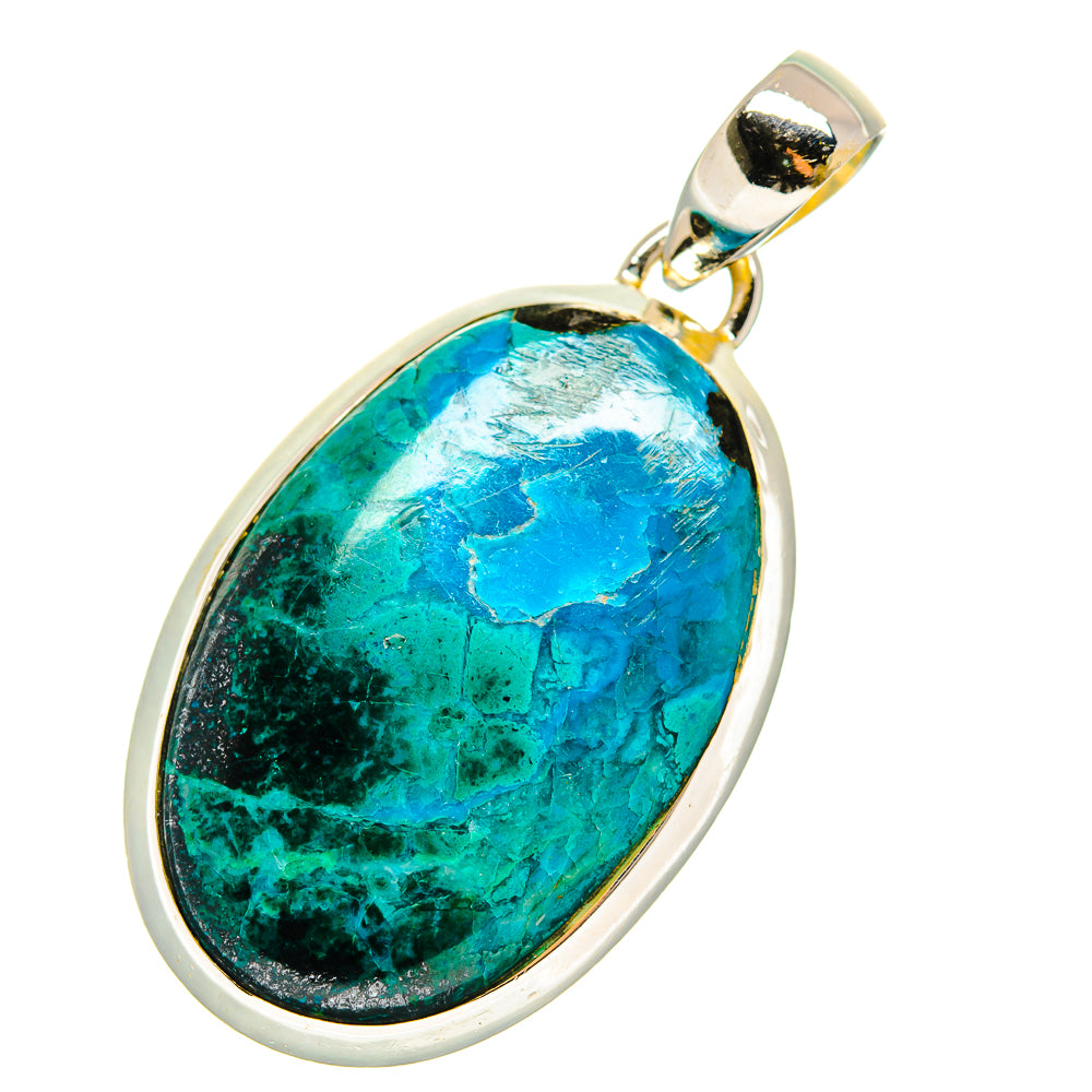 Chrysocolla Pendants handcrafted by Ana Silver Co - PD12338