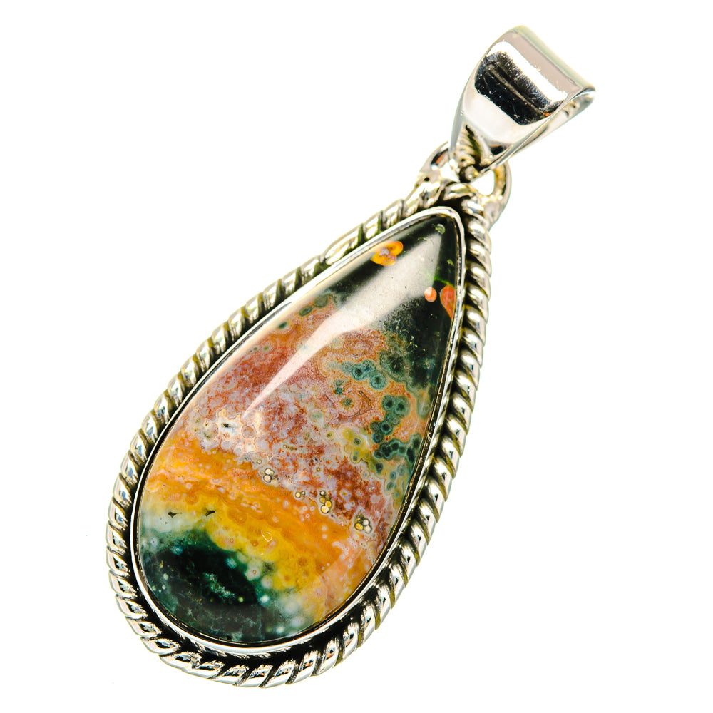 Ocean Jasper Pendants handcrafted by Ana Silver Co - PD12350