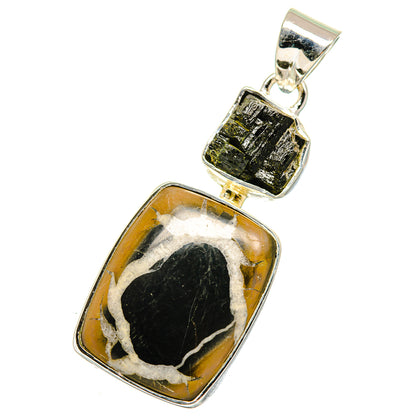 Septarian Geode Pendants handcrafted by Ana Silver Co - PD12355
