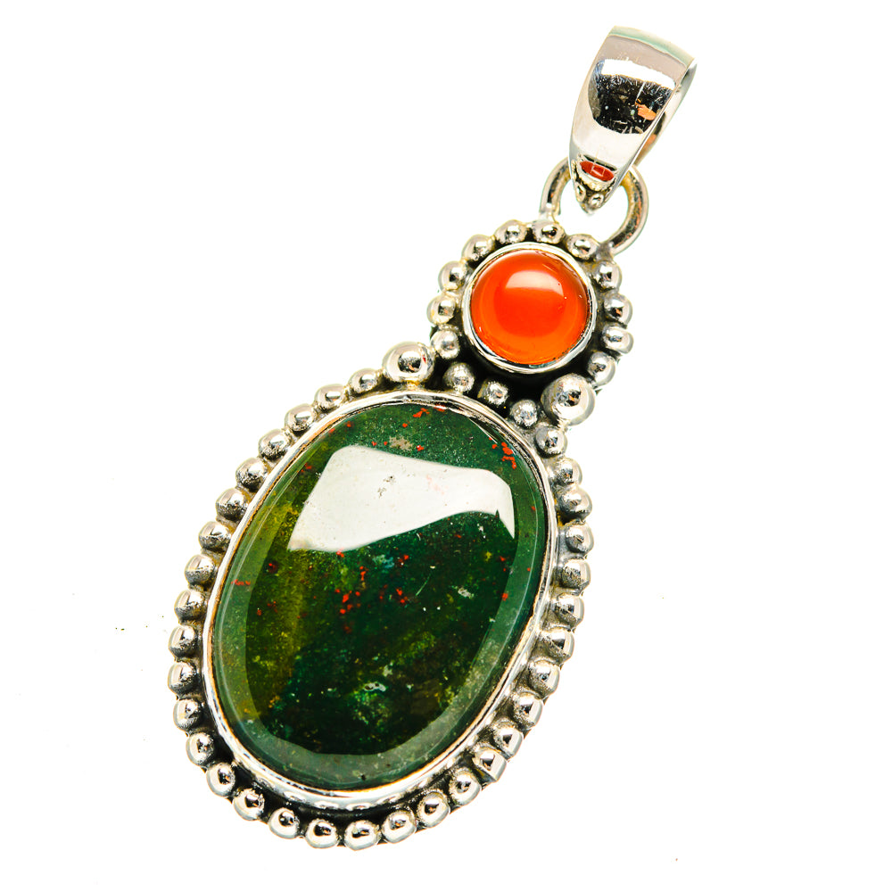 Bloodstone Pendants handcrafted by Ana Silver Co - PD12358