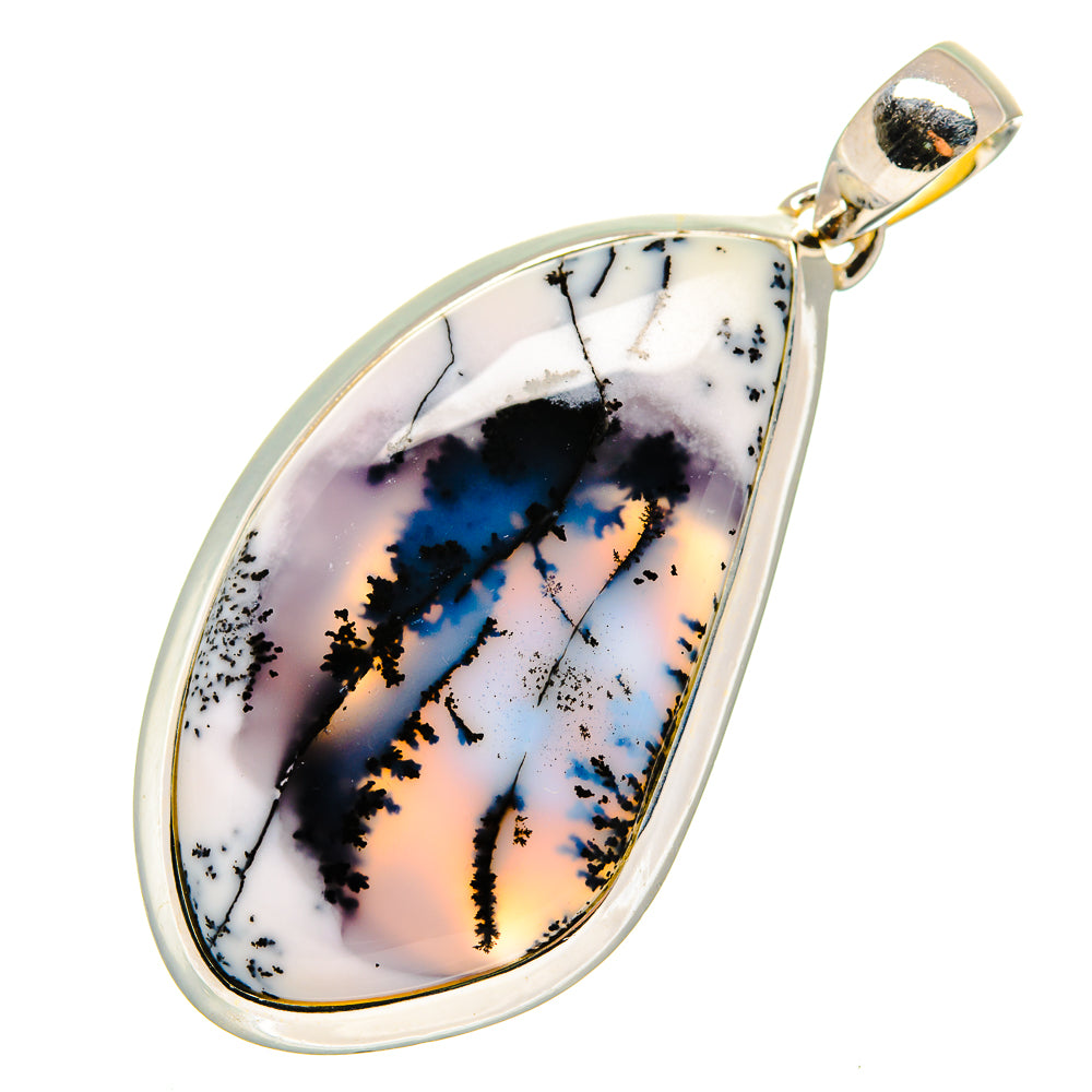 Dendritic Opal Pendants handcrafted by Ana Silver Co - PD12365