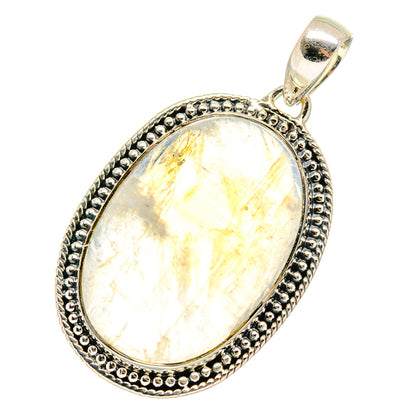 Rainbow Moonstone Pendants handcrafted by Ana Silver Co - PD12366