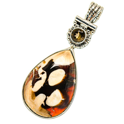 Peanut Wood Jasper Pendants handcrafted by Ana Silver Co - PD12376