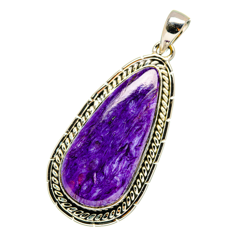 Charoite Pendants handcrafted by Ana Silver Co - PD12377