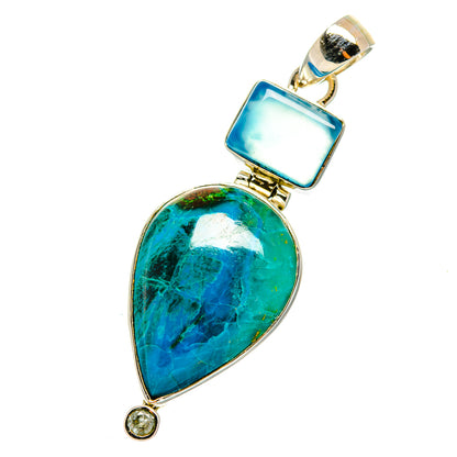 Chrysocolla Pendants handcrafted by Ana Silver Co - PD12383