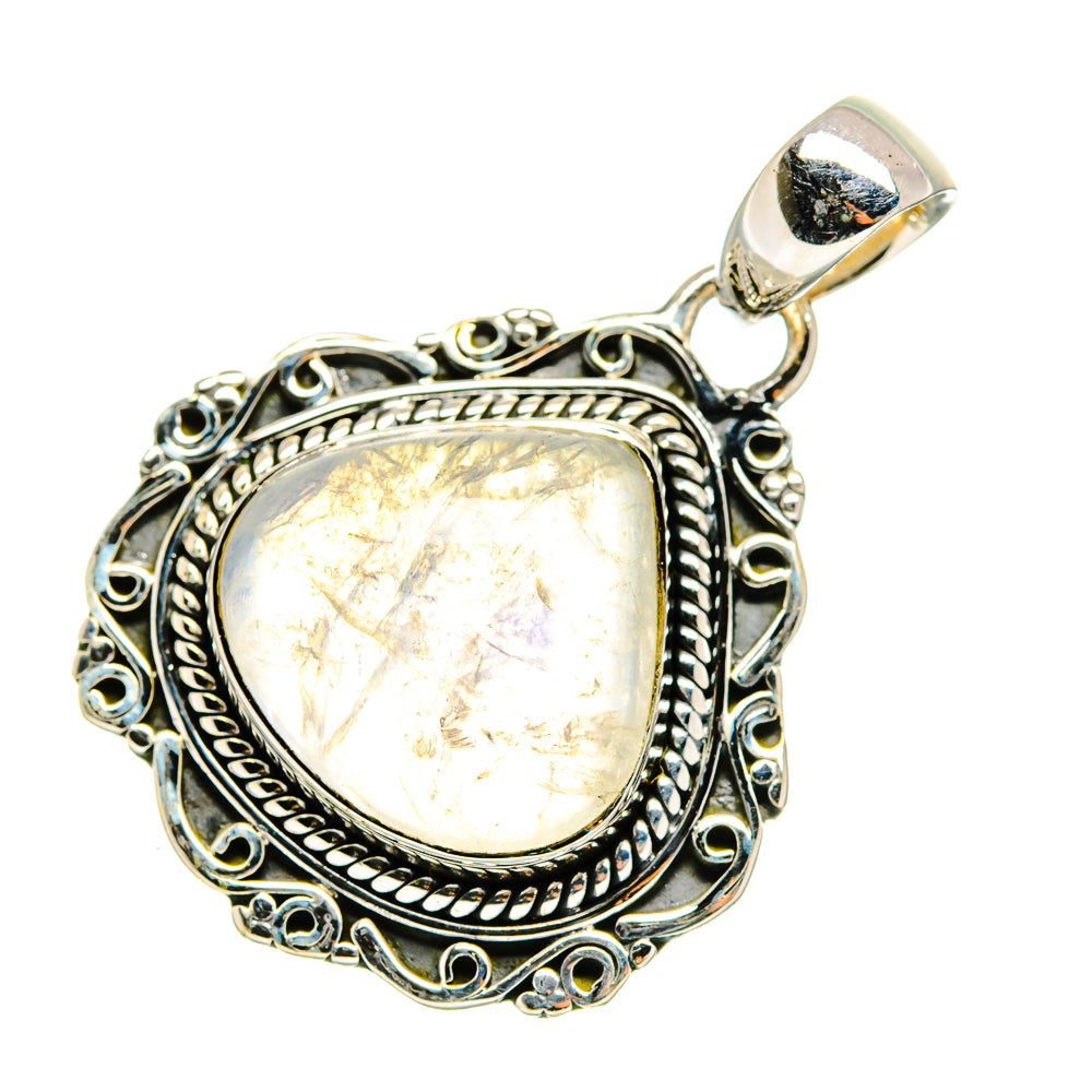 Rainbow Moonstone Pendants handcrafted by Ana Silver Co - PD12408