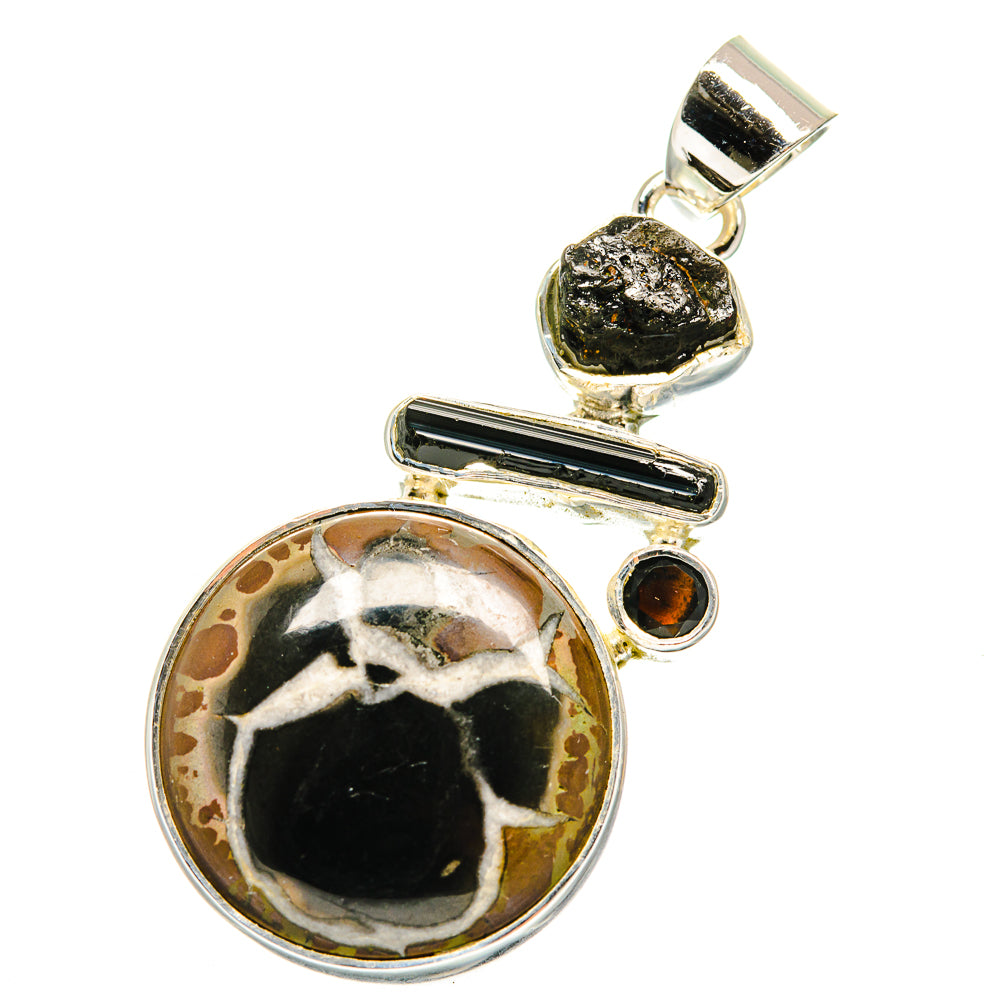 Septarian Geode Pendants handcrafted by Ana Silver Co - PD12413
