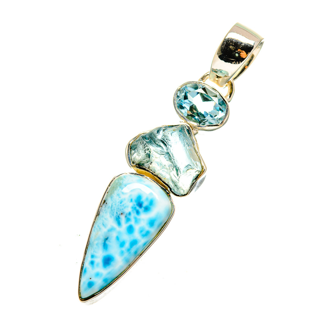 Larimar Pendants handcrafted by Ana Silver Co - PD12429
