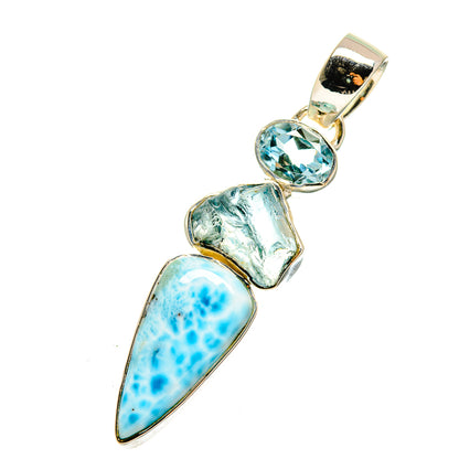 Larimar Pendants handcrafted by Ana Silver Co - PD12429