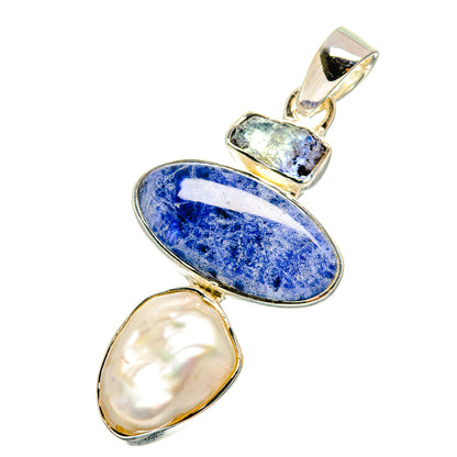 Sodalite Pendants handcrafted by Ana Silver Co - PD12433