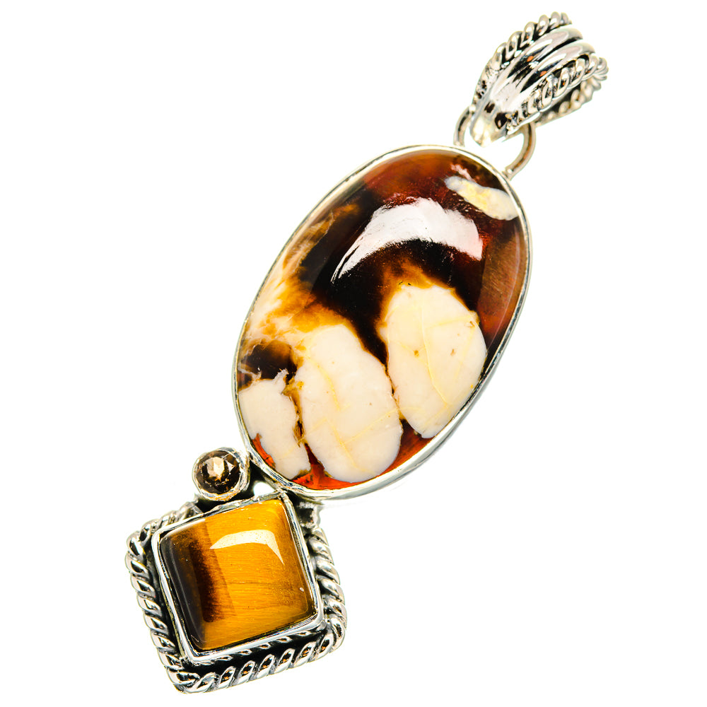 Peanut Wood Jasper Pendants handcrafted by Ana Silver Co - PD12434