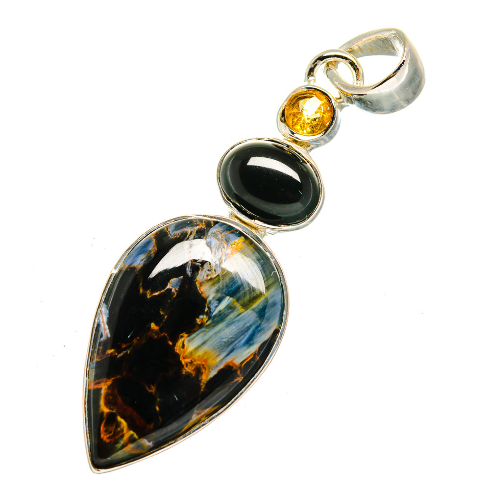 Pietersite Pendants handcrafted by Ana Silver Co - PD12435