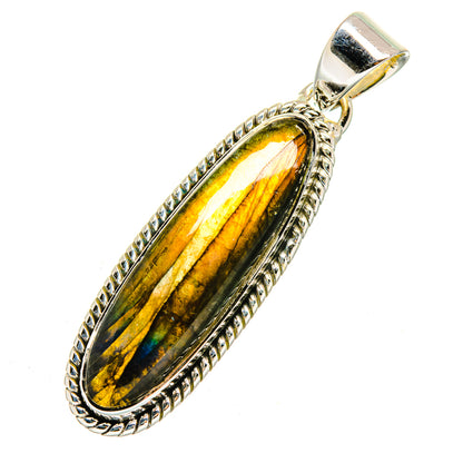 Labradorite Pendants handcrafted by Ana Silver Co - PD12441