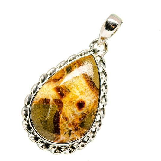 Septarian Nodule Pendants handcrafted by Ana Silver Co - PD12468