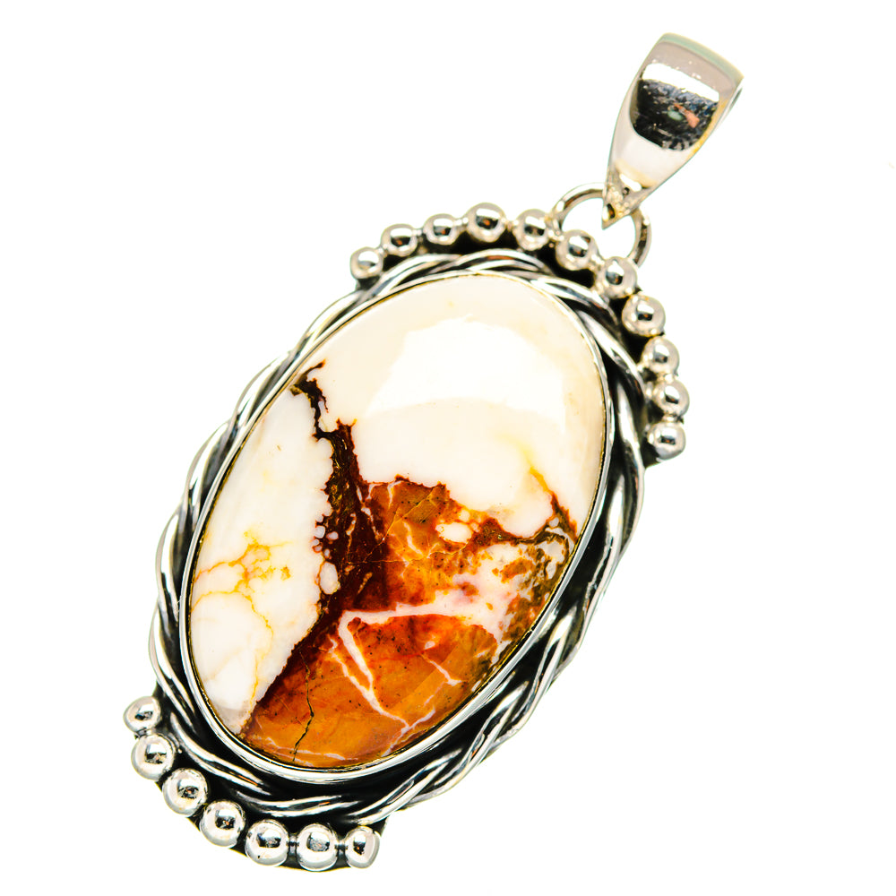 Peanut Wood Jasper Pendants handcrafted by Ana Silver Co - PD12477